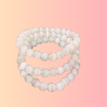 Elegant White Cat’s Eye Crystal Bracelet